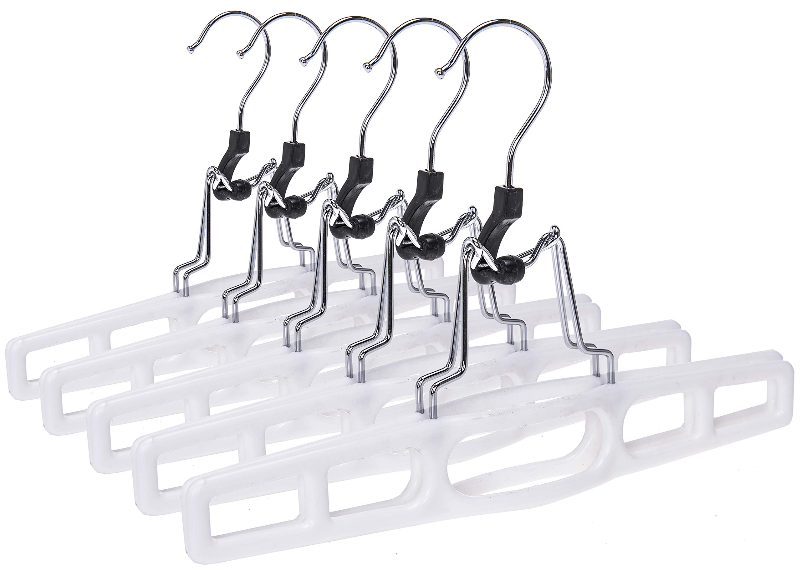 Foto 2 pulgar | Hangers Quality Hangers, Paquete De 80 Unidades, Plástico Blanco Con Cierre - Venta Internacional.