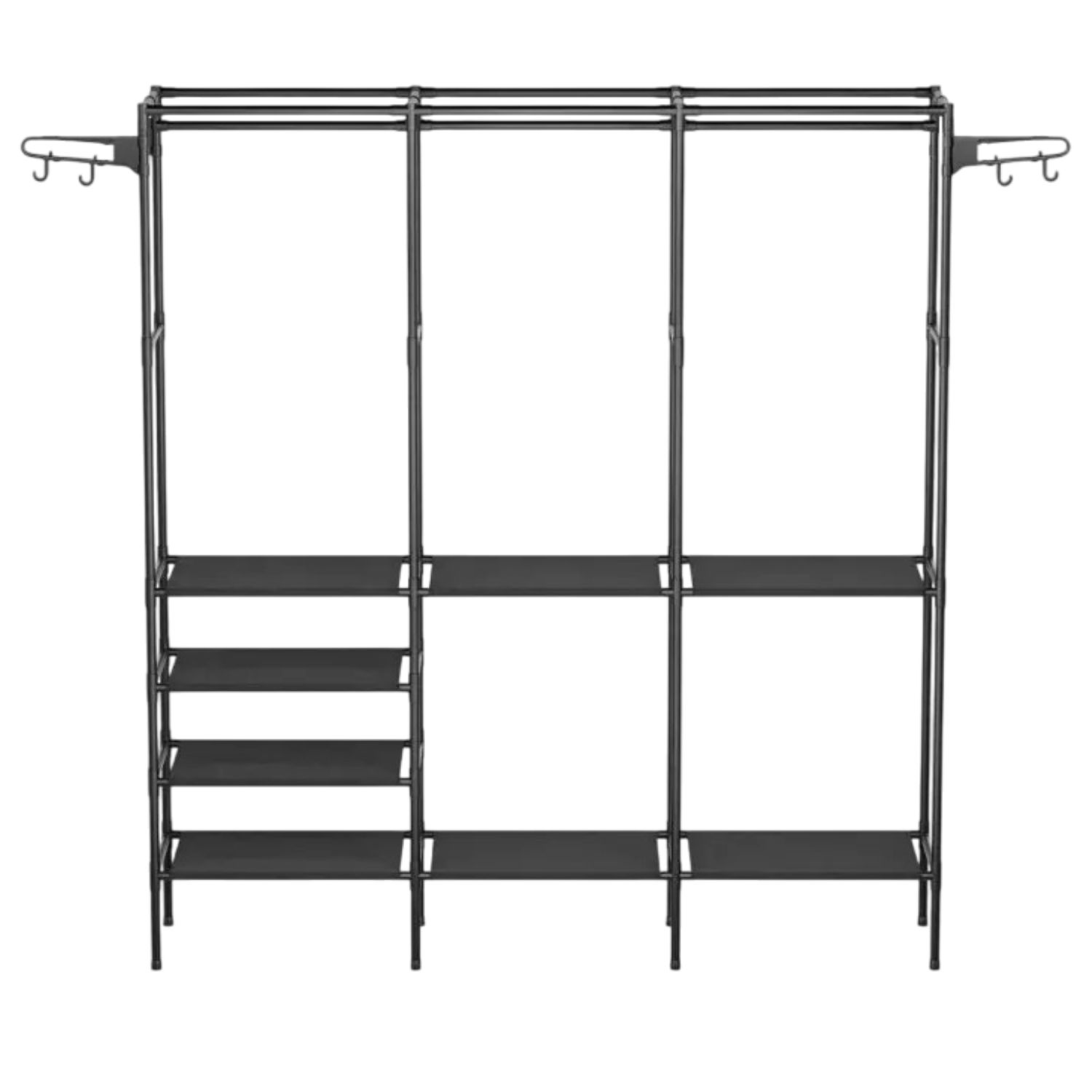 Foto 3 pulgar | Closet Armable Para Ropa Bluelander Negro De 3 Divisiones