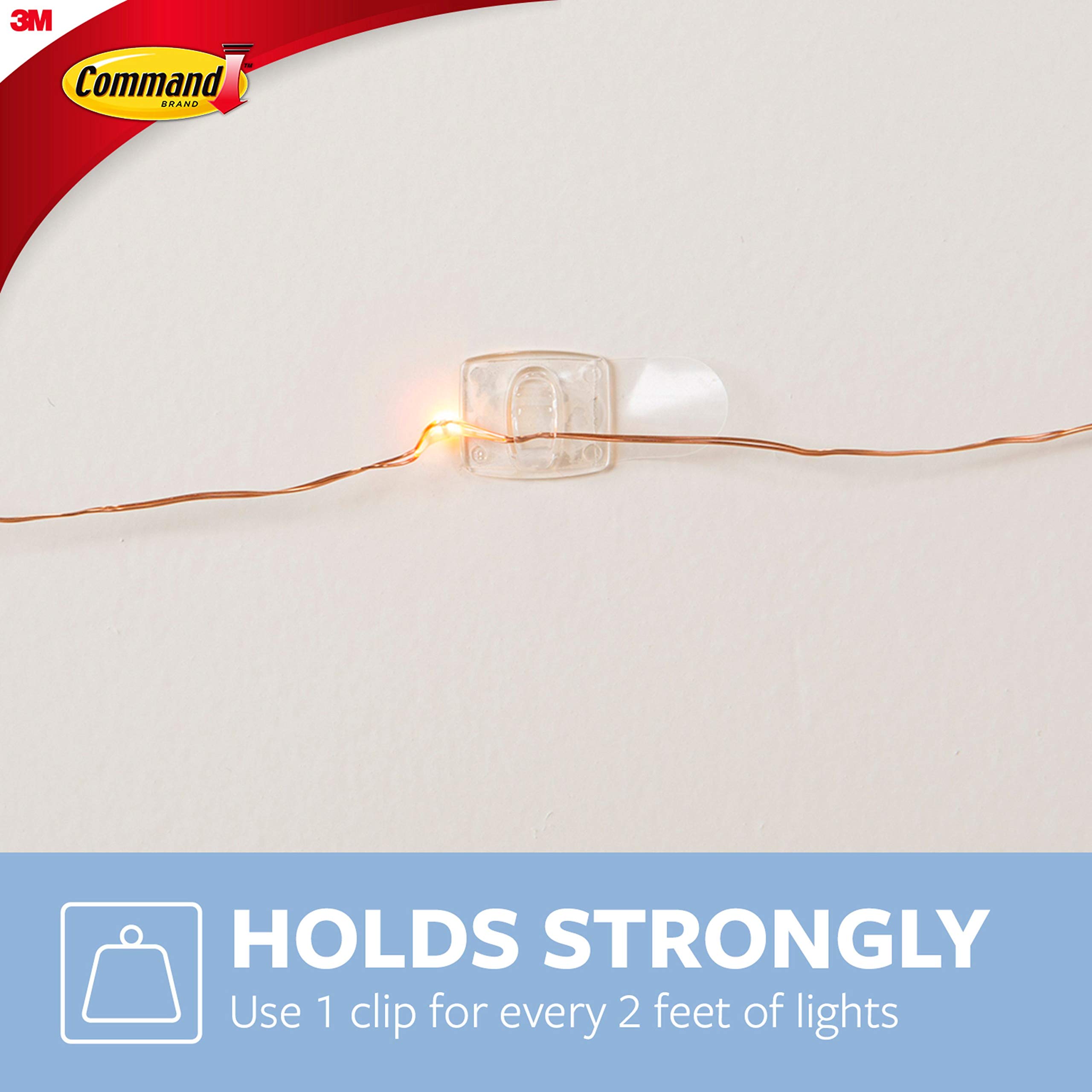 Foto 3 | Light Clips Command Indoor Mini 45 Clips Transparentes, 54 Tiras - Venta Internacional.