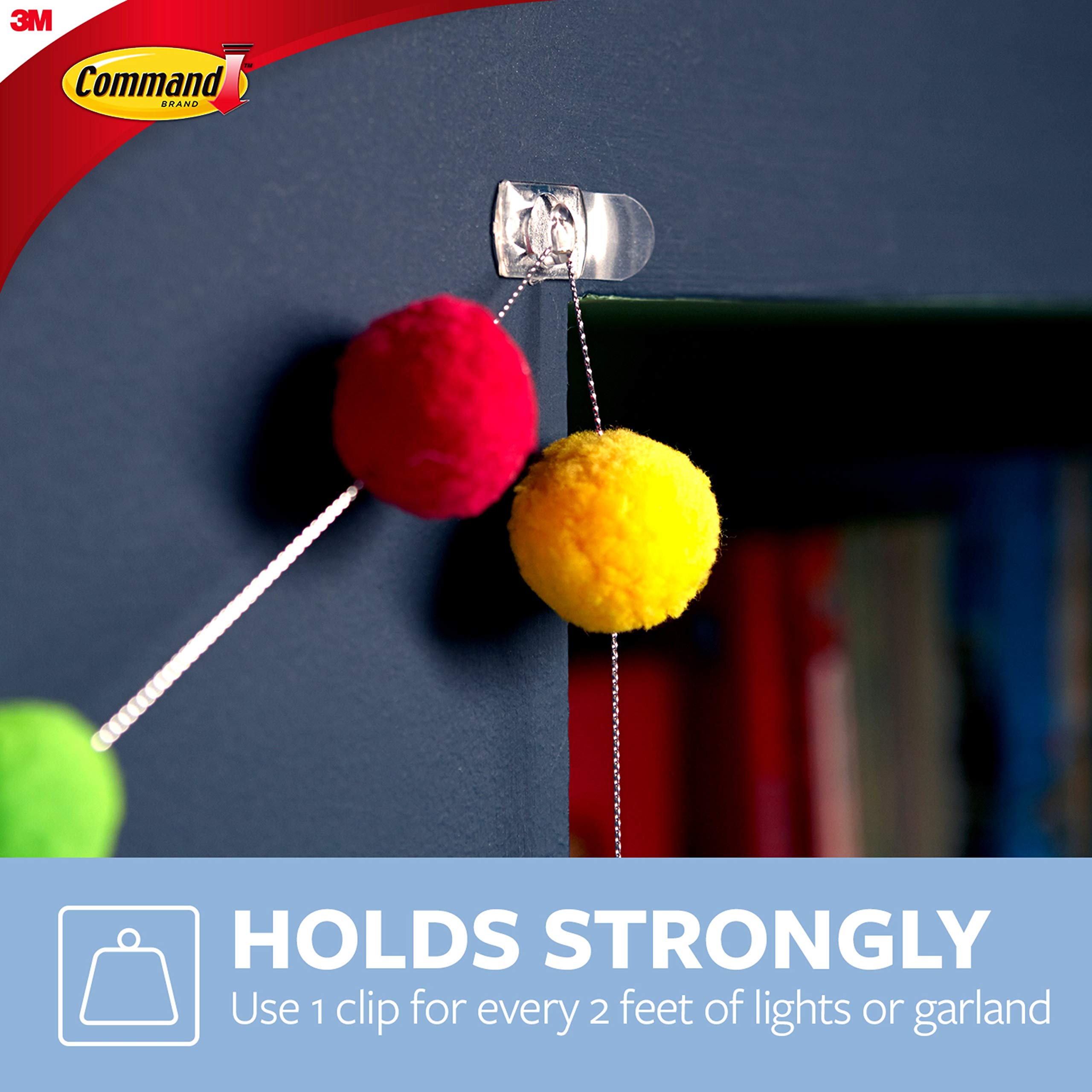 Foto 5 pulgar | Light Clips Command Indoor Mini 45 Clips Transparentes, 54 Tiras - Venta Internacional.
