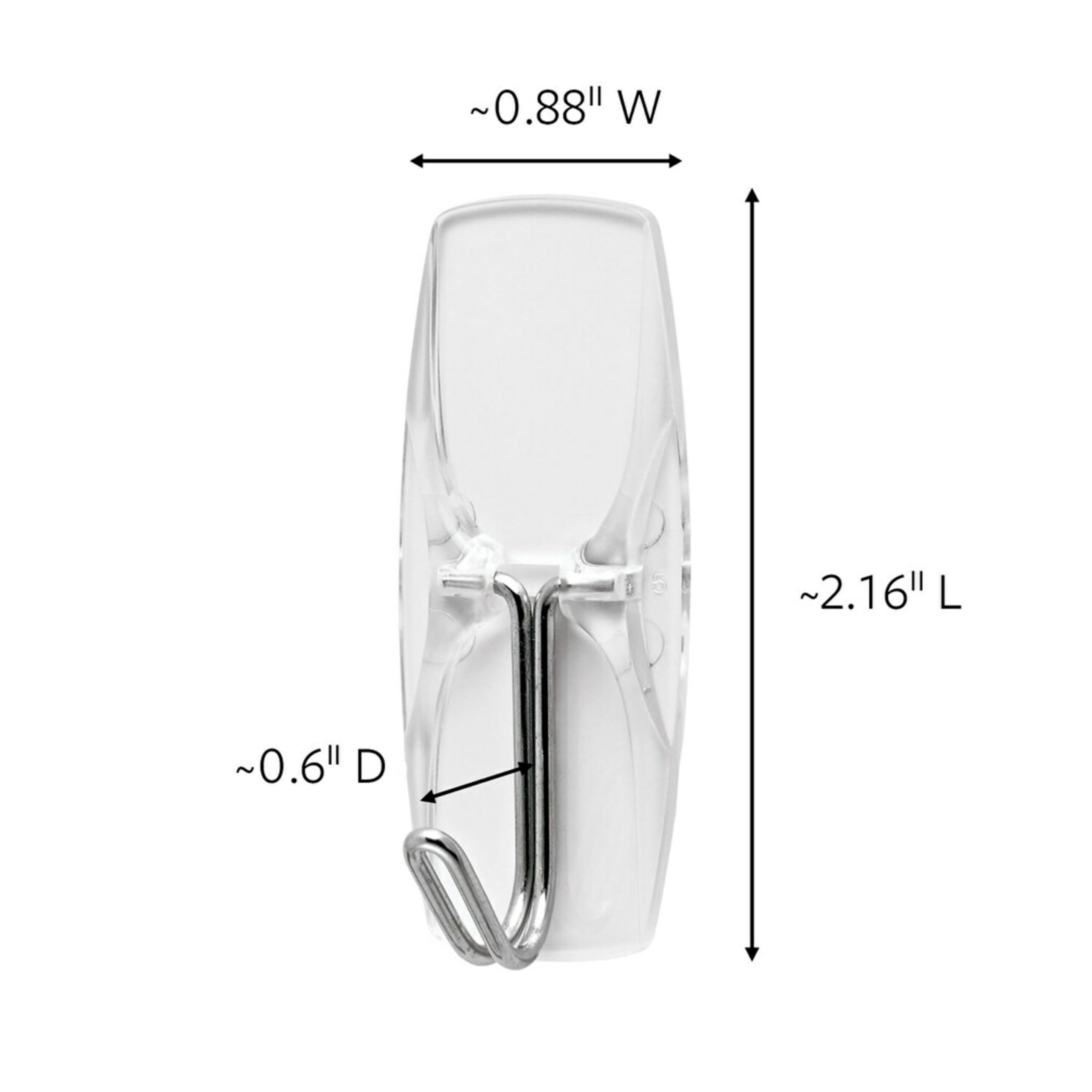 Foto 3 pulgar | Ganchos De Alambre Command, Transparentes, De Tamaño Mediano, 10 Ganchos Con 12 Tiras - Venta Internacional.