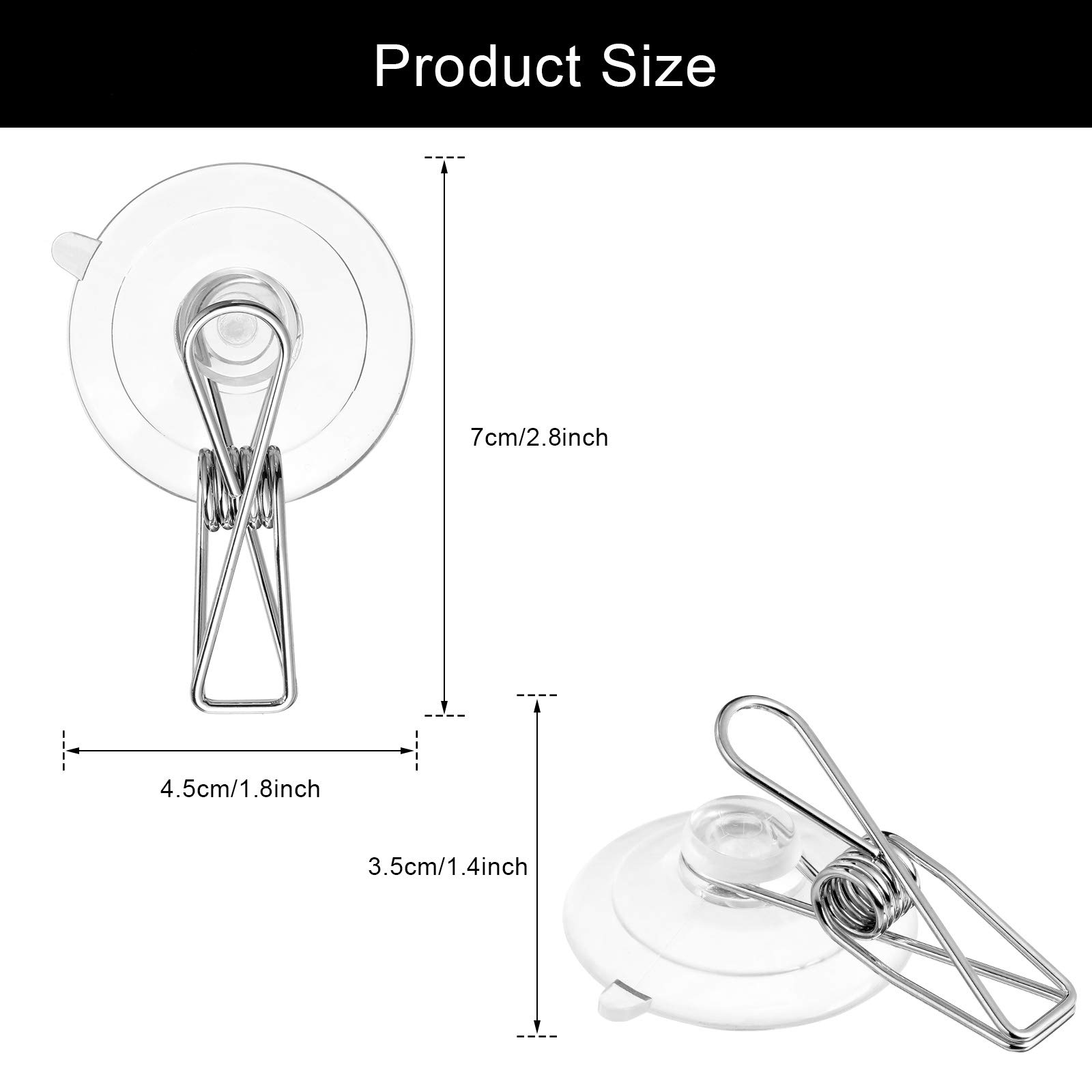 Foto 3 pulgar | Pinzas Con Ventosa Para Rotulación, 16 Piezas, Para El Hogar, La Oficina, La Ducha - Venta Internacional.