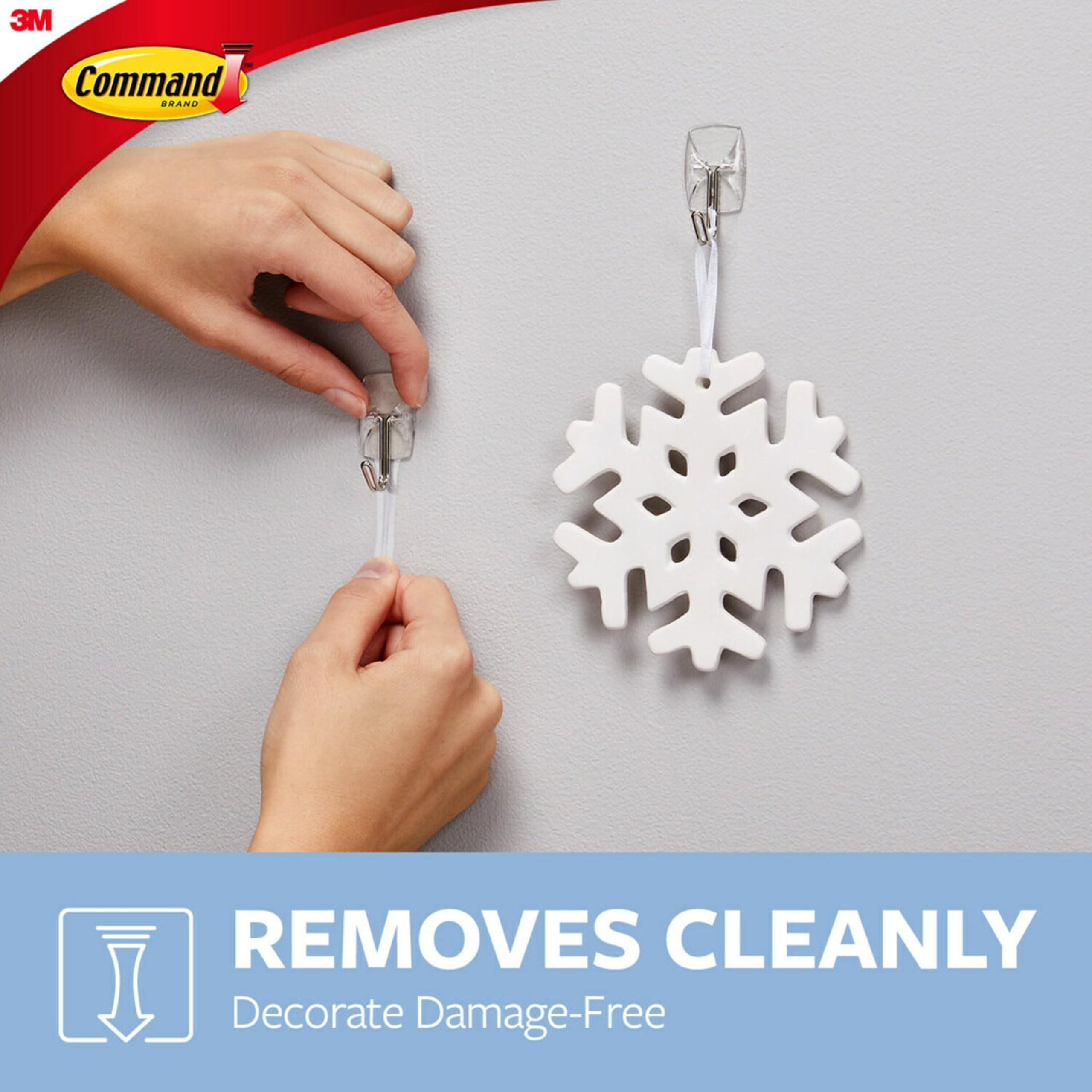 Foto 5 | Wall Hooks Command, Pequeño, De Alambre Transparente, Con 40 Ganchos - Venta Internacional.