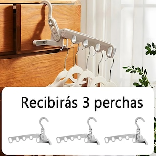 Foto 2 | Juego De 3 Perchas Plegables Xtellar Para Trajes De Viaje - Portátiles Y Resistentes