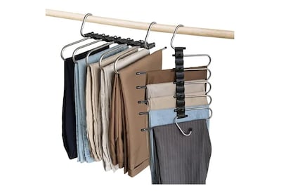 Foto 1 | Xtellar Perchas Premium De Acero Inoxidable Para Pantalones, Pack De 2 - Optimiza Espacio Con Elegancia, Plateado