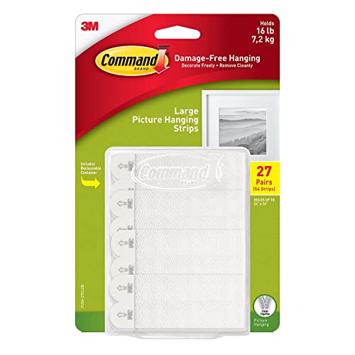 Foto 4 pulgar | Tiras Para Colgar Cuadros Command Large  27 Pares Por Paquete - Venta Internacional.