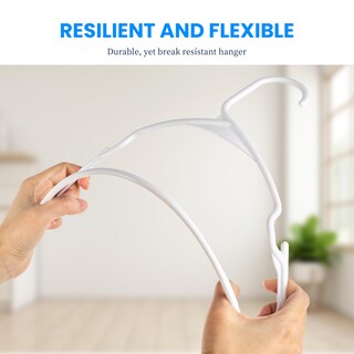 Foto 6 | Perchas De Plástico Healsmart Paquete De 30 Unidades Que Ahorran Espacio Color Blanco - Venta Internacional.