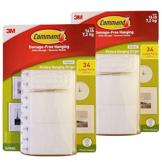 Foto 1 | Tiras Para Colgar Cuadros Command Indoor 34 Pares (paquete De 2) - Venta Internacional.