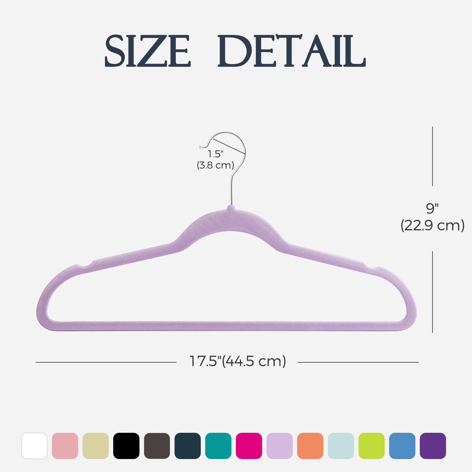 Foto 7 | Velvet Hangers House Day Lt-purple  Paquete De 60 Prendas Antideslizantes - Venta Internacional.