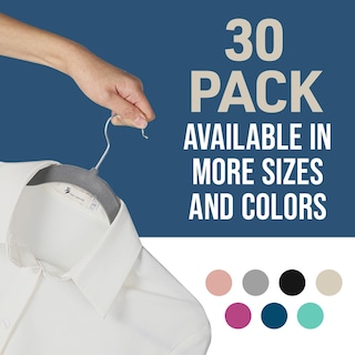 Foto 5 | Juego De Perchas Lifemaster De Terciopelo Antideslizante 30 Piezas Color Gris - Venta Internacional.