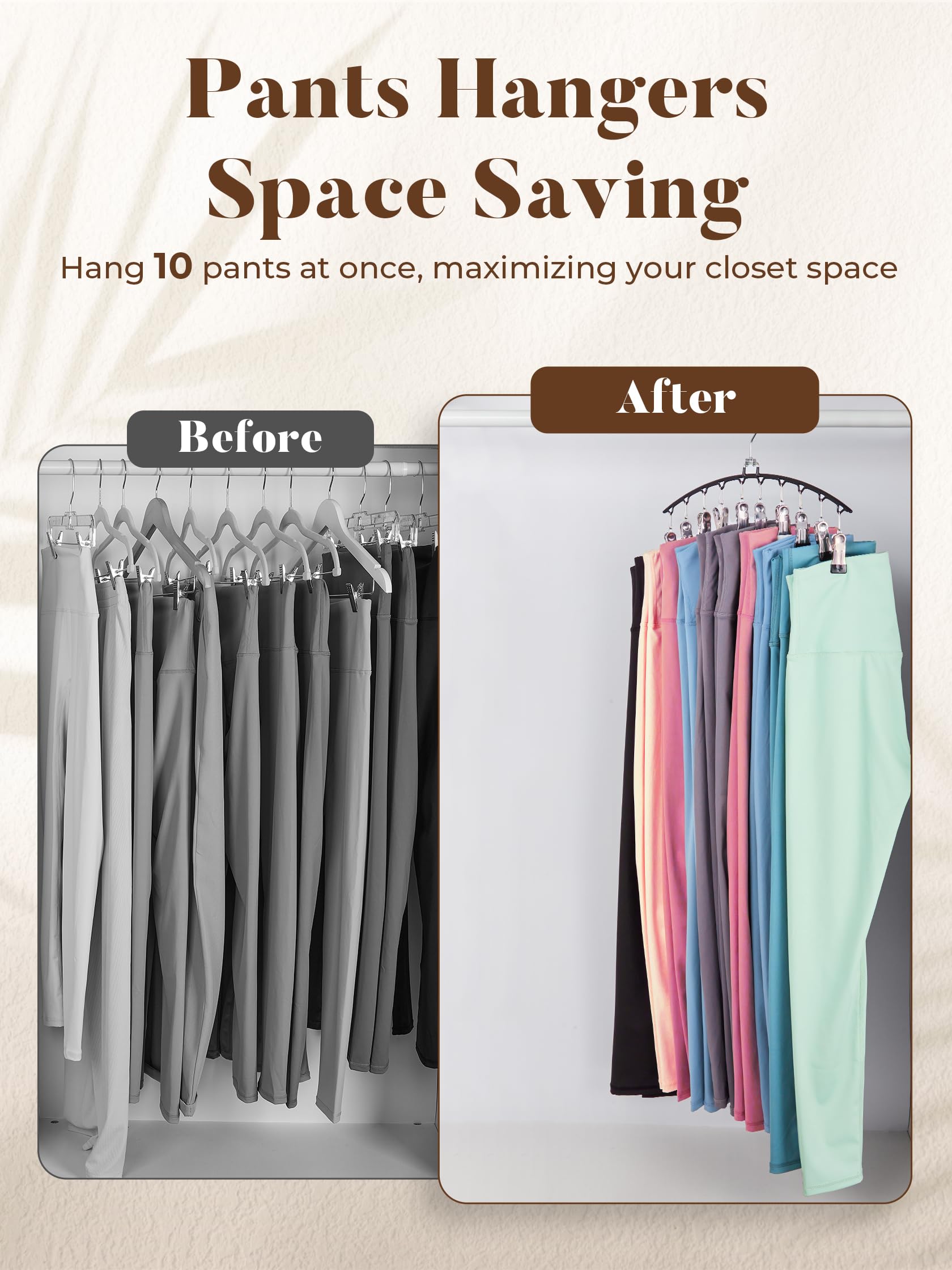 Foto 3 pulgar | Organizador De Leggings House Day Con 10 Clips Para 20 Leggings - Venta Internacional.
