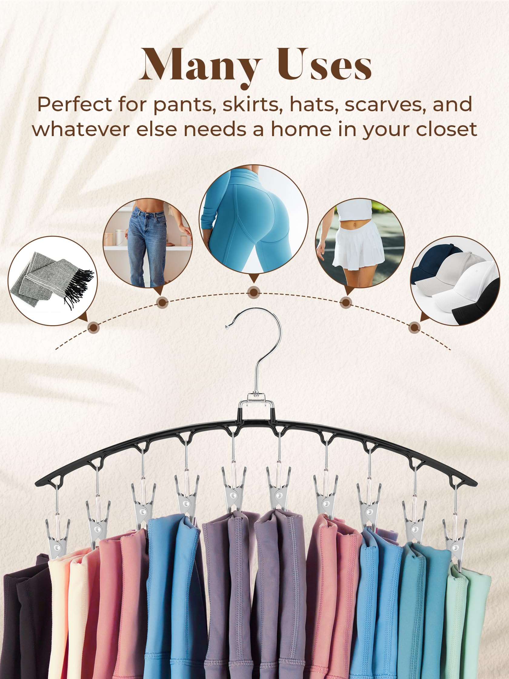 Foto 4 pulgar | Organizador De Leggings House Day Con 10 Clips Para 20 Leggings - Venta Internacional.