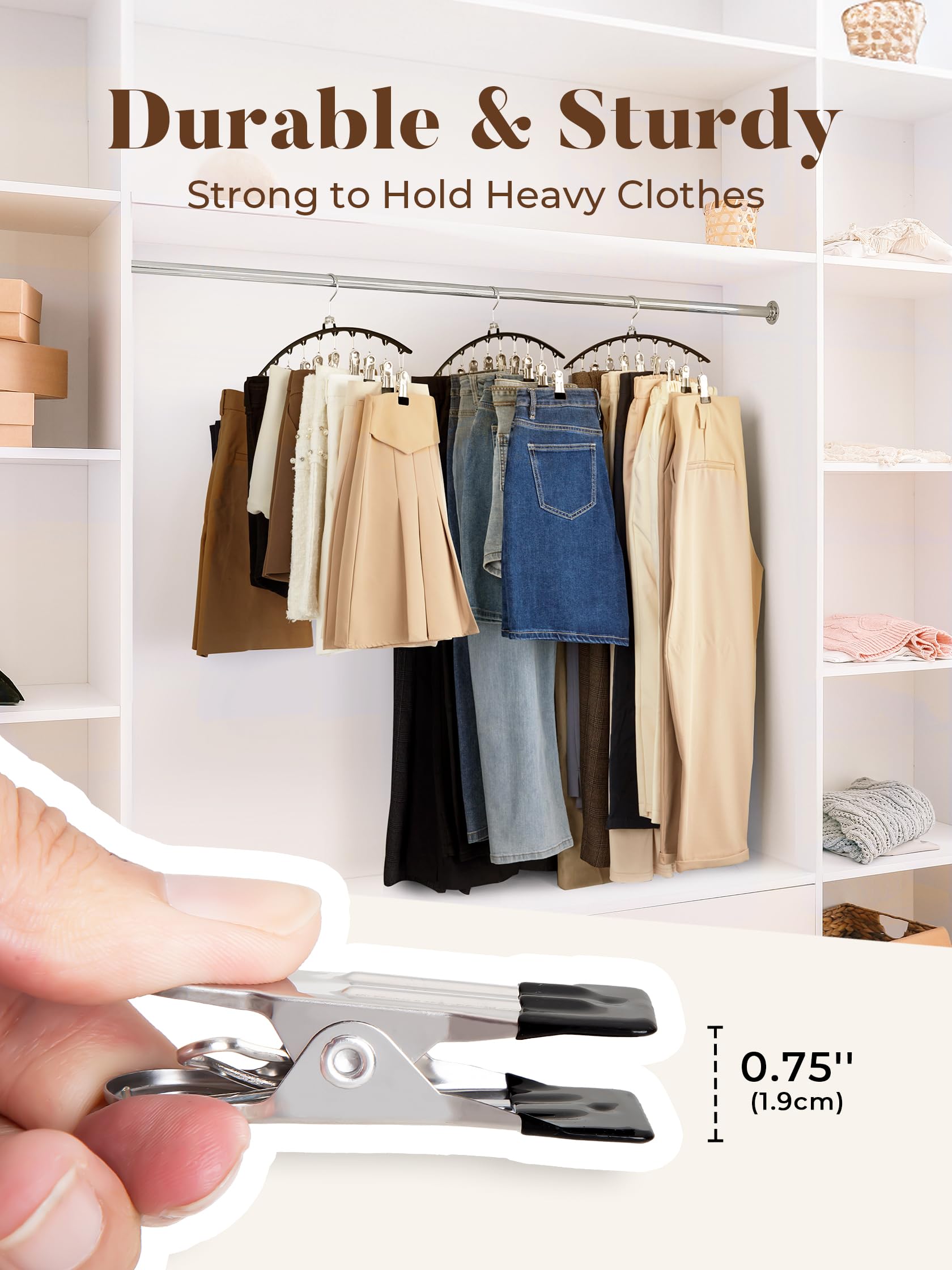 Foto 6 pulgar | Organizador De Leggings House Day Con 10 Clips Para 20 Leggings - Venta Internacional.