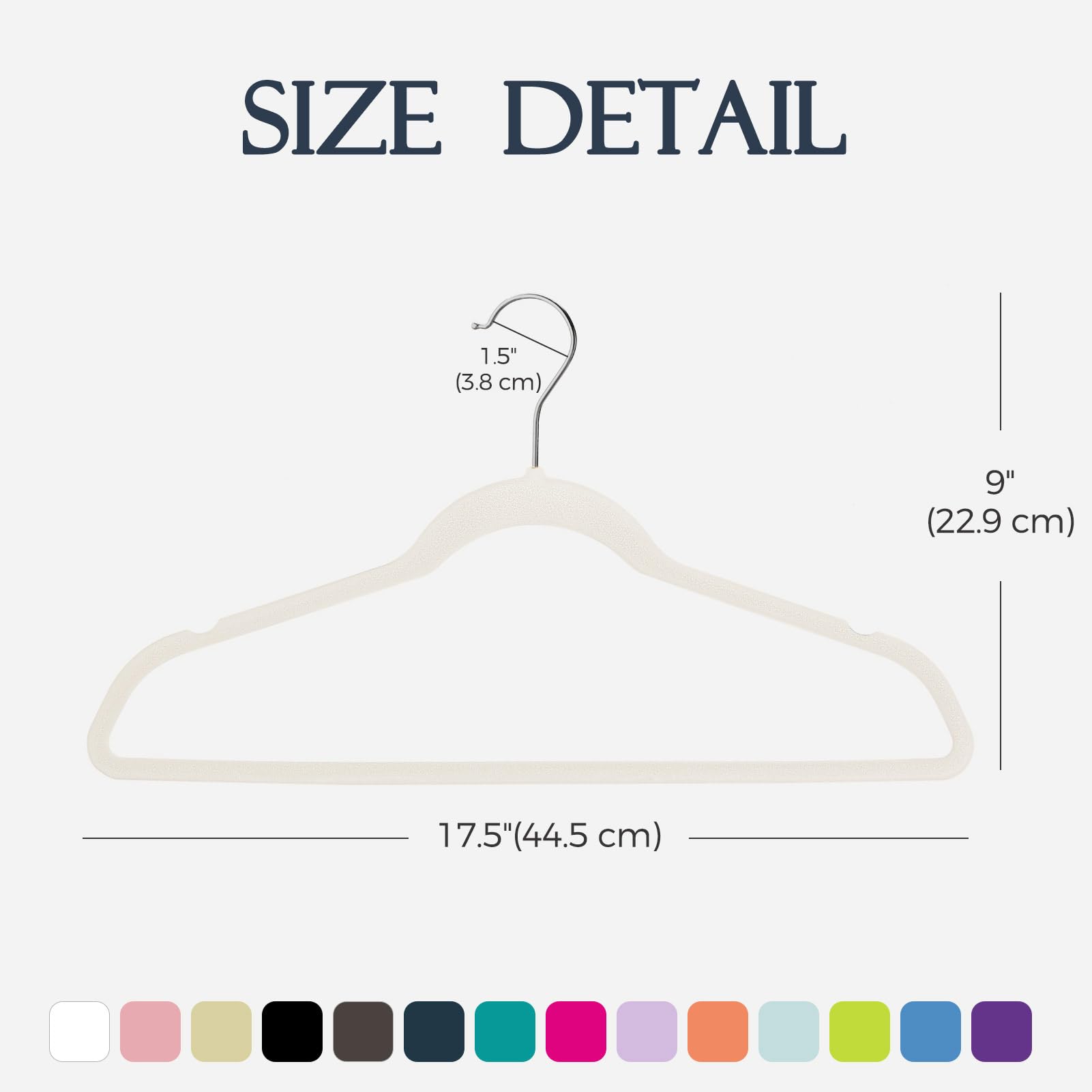Foto 7 | Perchas De Terciopelo House Day Ivory  60 Unidades  Para Ropa - Venta Internacional.