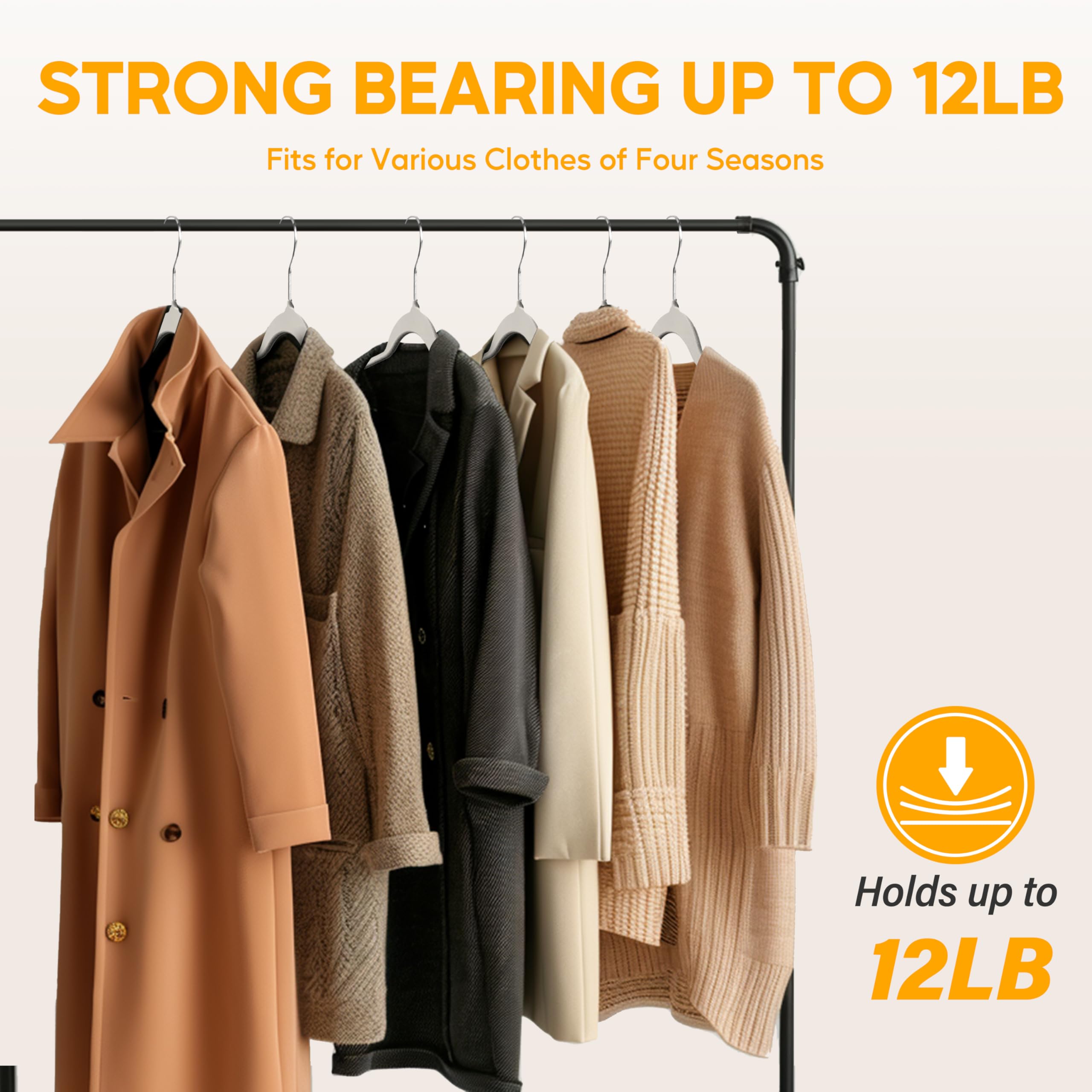 Foto 4 | Perchas De Terciopelo Healsmart  Paquete De 70 Unidades  Para Abrigos  Pantalones Y Ropa - Venta Internacional.