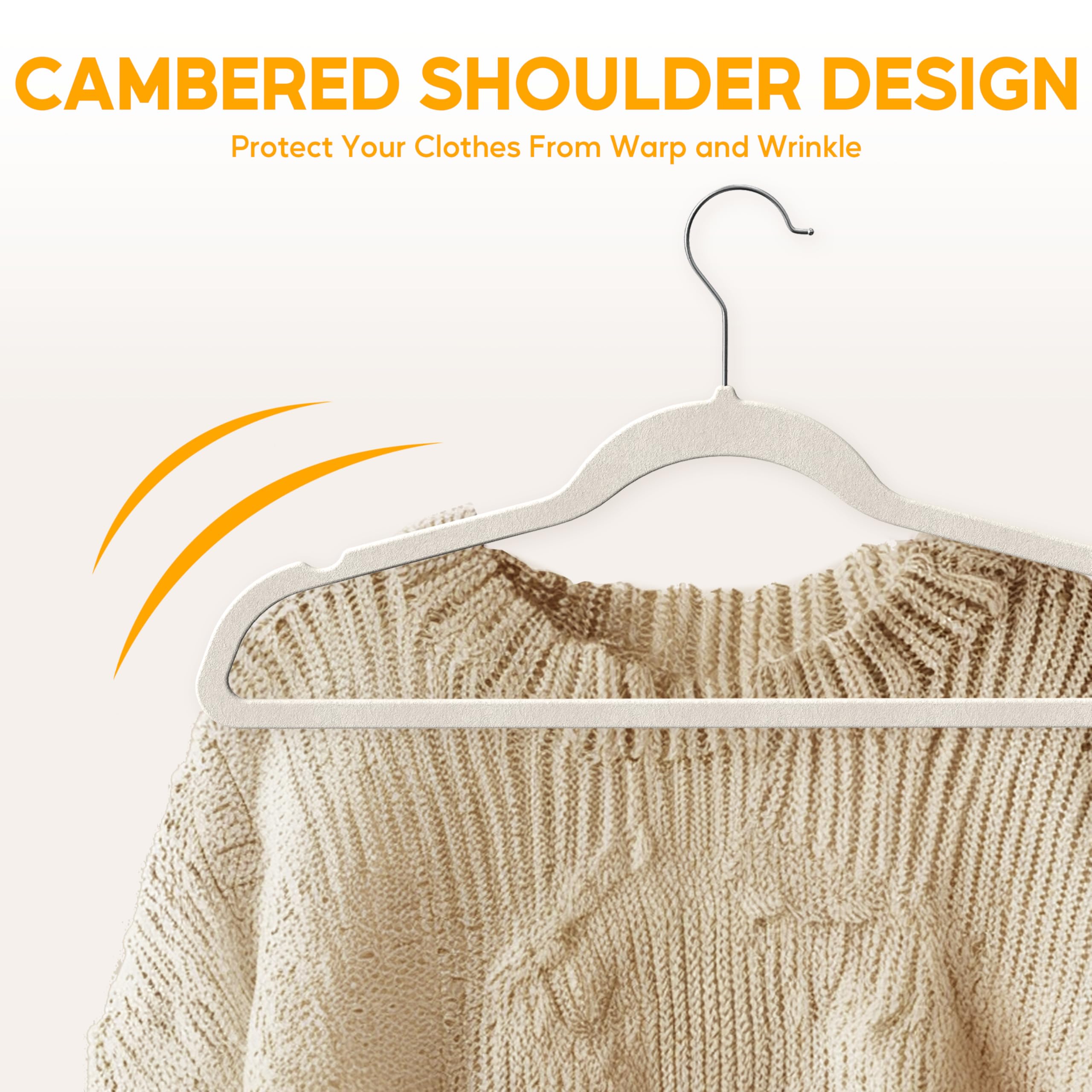 Foto 5 | Perchas De Terciopelo Healsmart  Paquete De 70 Unidades  Para Abrigos  Pantalones Y Ropa - Venta Internacional.