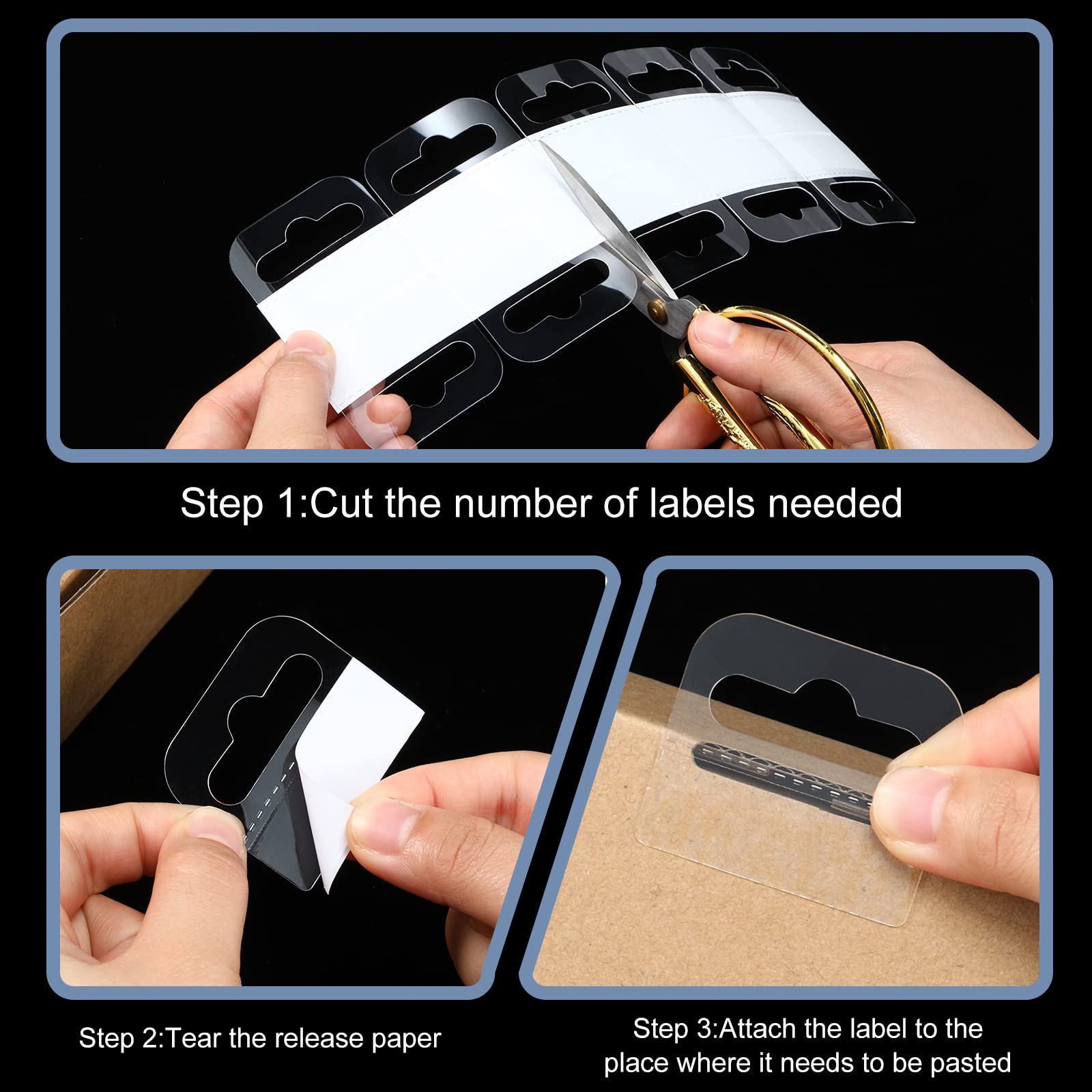 Foto 5 | Hang Tags Blulu  1500 Piezas  Transparentes  Autoadhesivas - Venta Internacional.