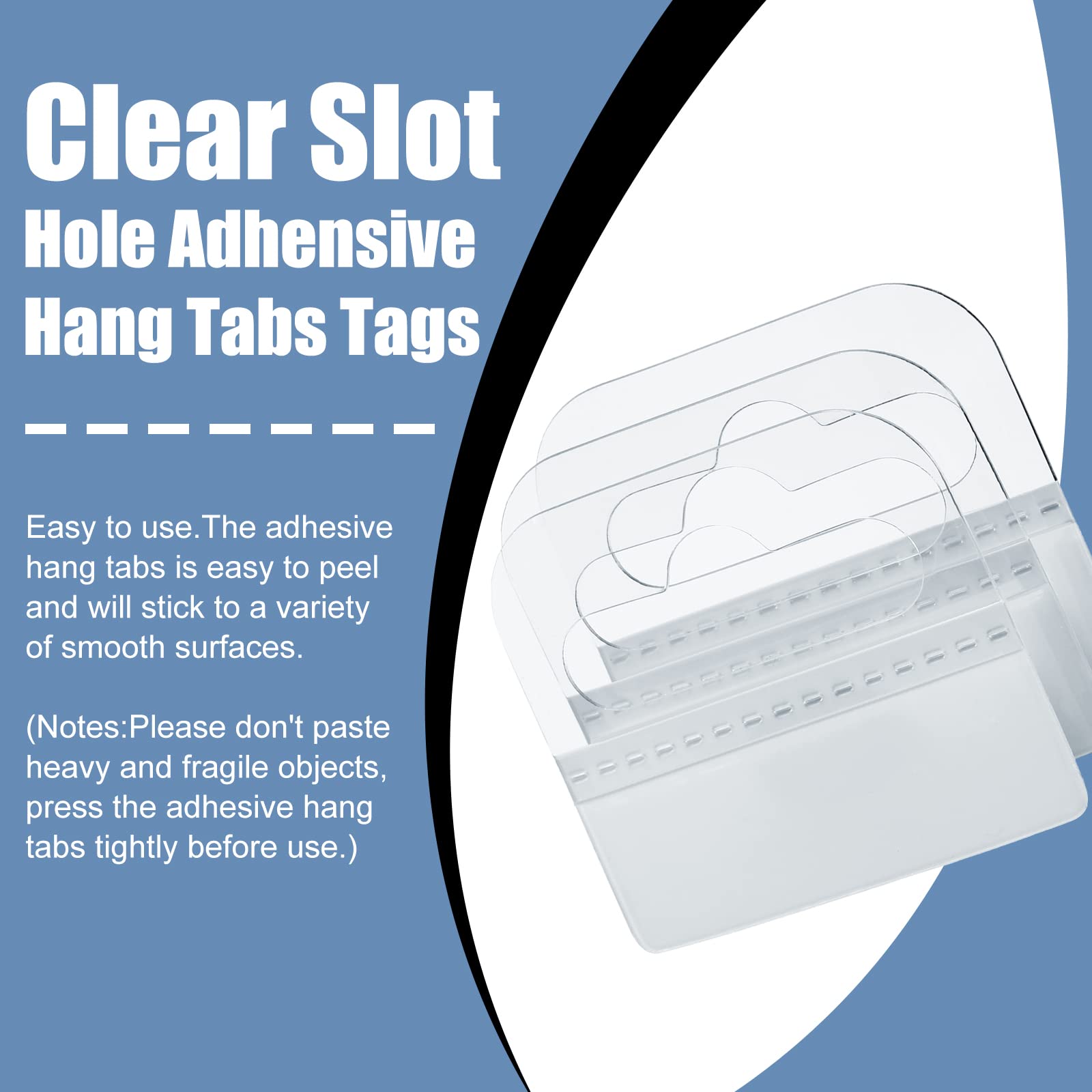 Foto 7 pulgar | Hang Tags Blulu  1500 Piezas  Transparentes  Autoadhesivas - Venta Internacional.