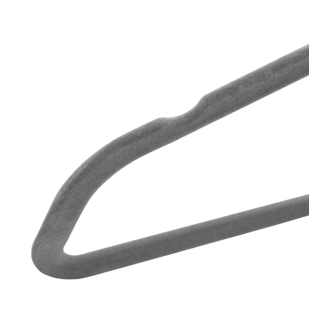 Foto 6 pulgar | Set De 50 Perchas Robustas Con Revestimiento De Terciopelo Gris Vidaxl - Venta Internacional.