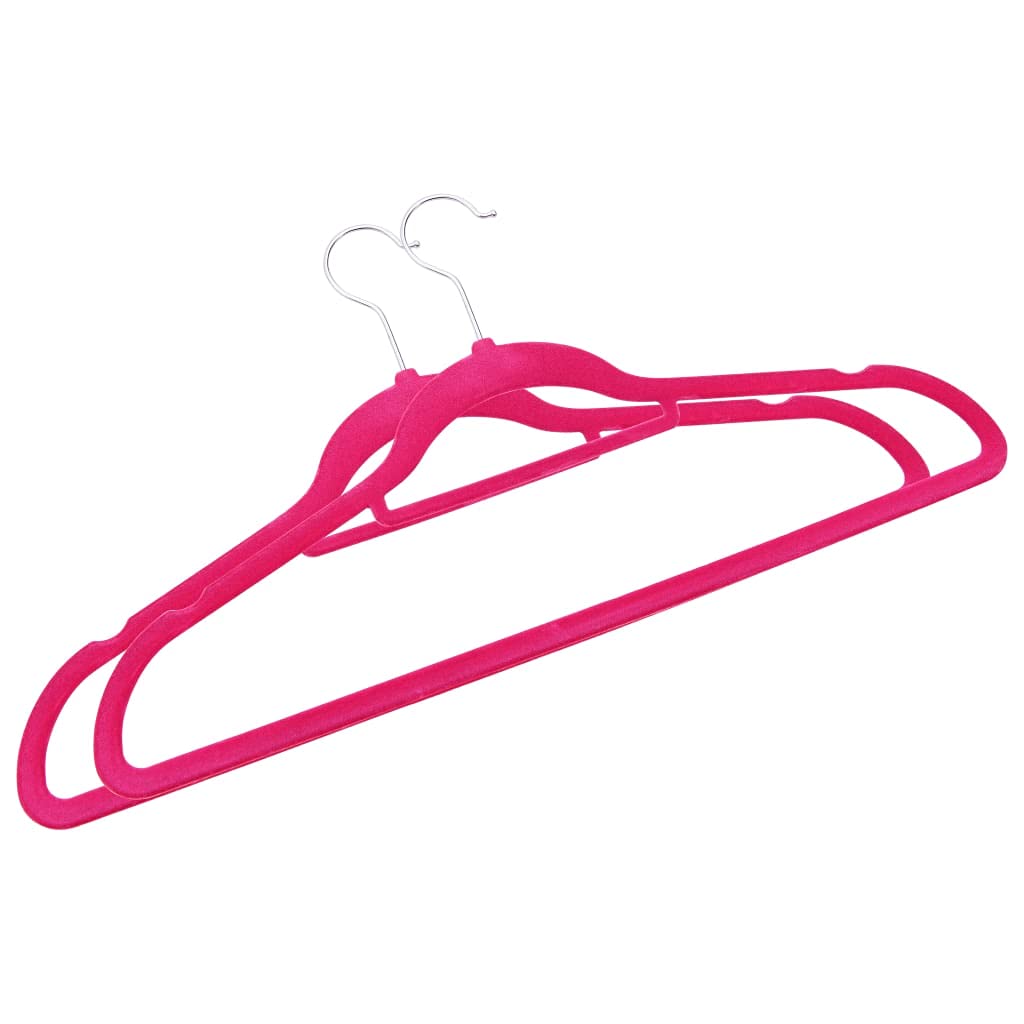 Foto 5 pulgar | Juego De Perchas Vidaxl De Plástico Duradero  100 Unidades  Terciopelo Rosa - Venta Internacional.