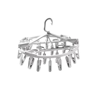 Foto 1 | Percha Plegable Giratoria Para Secar Ropa Con 24 Pinzas Gris
