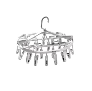 Foto 1 | Percha Plegable Giratoria Para Secar Ropa Con 24 Pinzas Gris Belug
