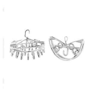 Foto 4 | Percha Plegable Giratoria Para Secar Ropa Con 24 Pinzas Gris Belug