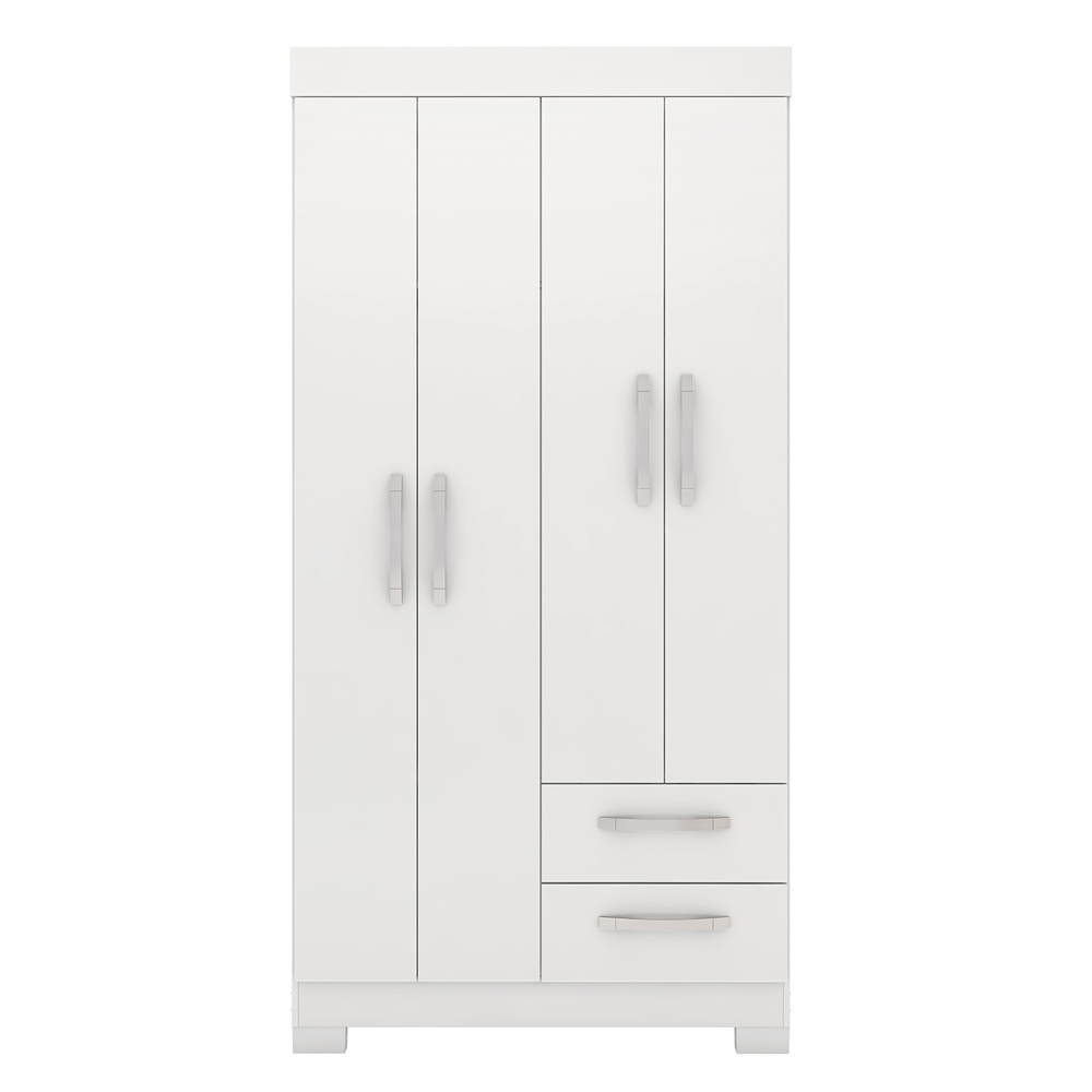 Foto 3 | Ropero Closet Moderno 4 Puertas Y 2 Cajones Nt6010 Blanco