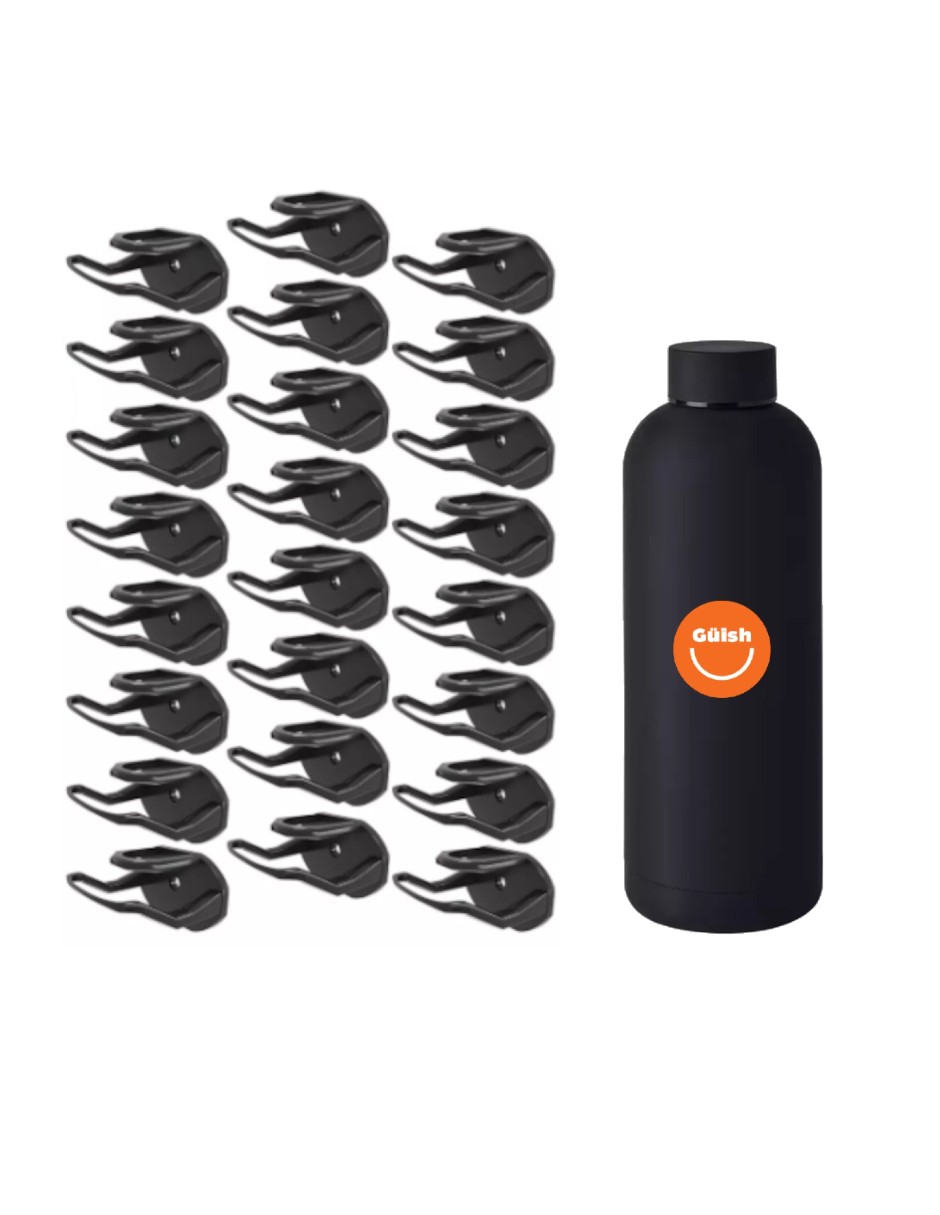 Foto 2 pulgar | Gancho Organizador Para Gorras 24piezas + Termo Güish Gratis