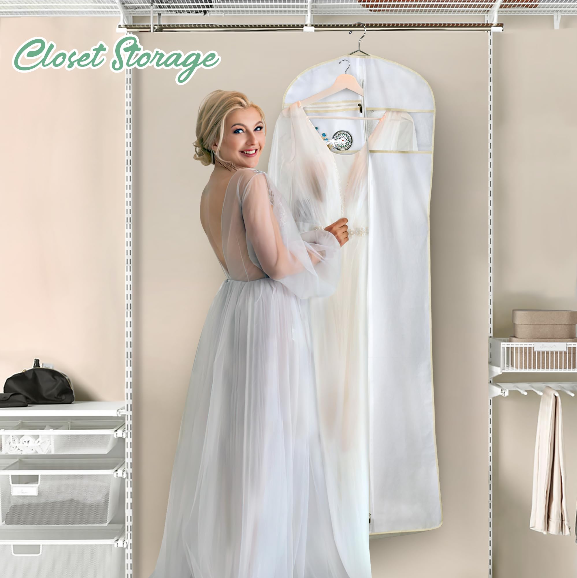 Foto 7 pulgar | Vestido De Novia Misslo 65 Con Bolsa Para Ropa, Vestido De Novia, Color Blanco - Venta Internacional.