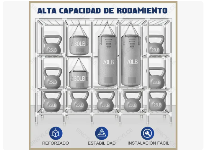 Foto 5 pulgar | Armario Portátil  Armable Para Ropa 245cm