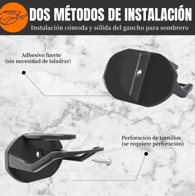 Foto 3 pulgar | Organizador Xtellar De Gorras Y Sombreros Versátil Y Elegante  Kit De 20 Ganchos Percheros