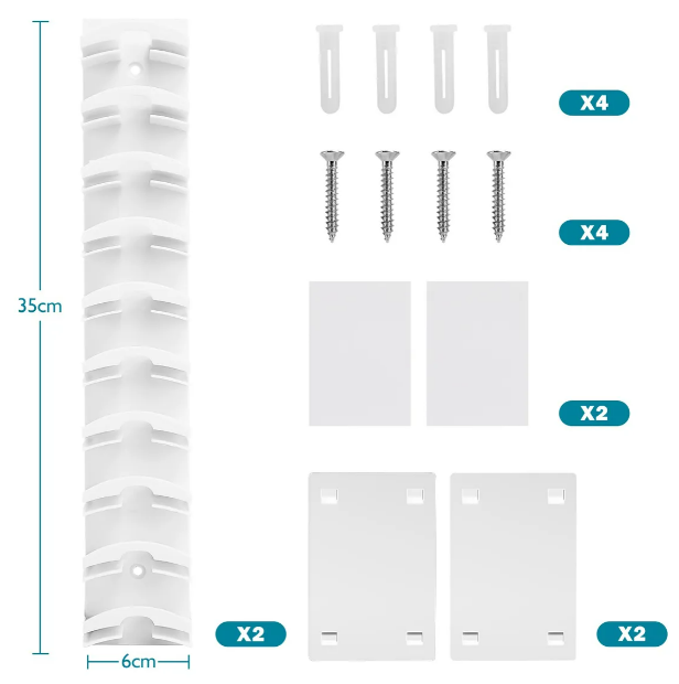 Foto 3 pulgar | Xtellar Elegante Organizador De Gorras Para Pared  Paquete De 2  Capacidad Para 20 Sombreros