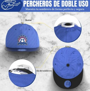 Foto 2 | Organizador Xtellar De Gorras Y Sombreros Versátil Y Elegante Kit De 20 Ganchos Percheros
