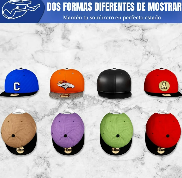 Foto 4 | Organizador Xtellar De Gorras Y Sombreros Versátil Y Elegante  Kit De 20 Ganchos Percheros