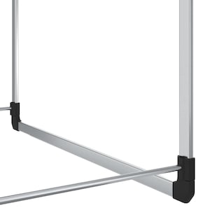 Foto 5 | Barra Telescópica Organizadora de Armario VidaXL de Aluminio Plateado - Venta Internacional