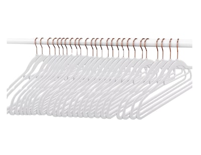 Foto 5 | Ganchos de Ropa Velvet color Blanco 40 Piezas