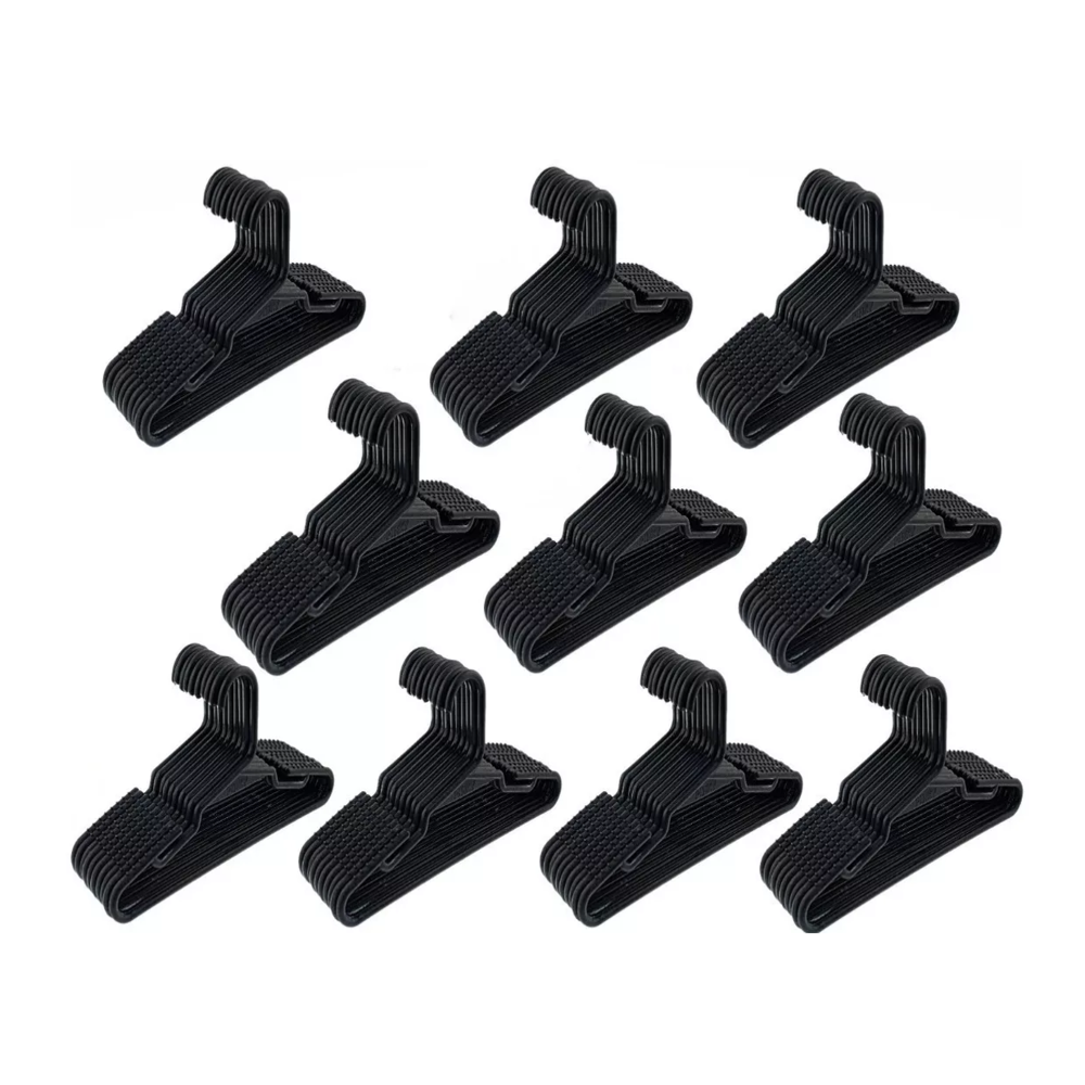 Foto 2 pulgar | Ganchos Infantil Ropa Niñ@s 100 Pz Negro