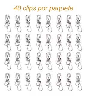Foto 3 | Pinzas de Acero Inoxidable Belug 40 Piezas color Plata