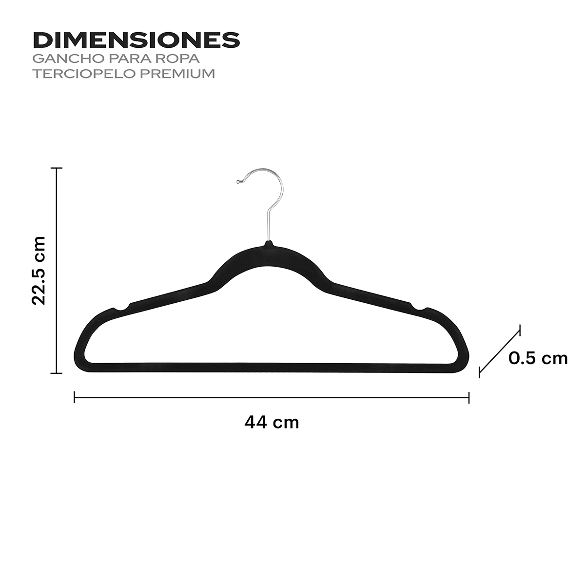 Foto 4 pulgar | Ganchos de Terciopelo para Ropa Ag Box 50 Piezas