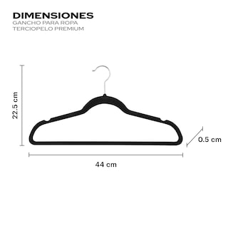 Foto 3 | Ganchos de Terciopelo para Ropa Ag Box 50 Piezas