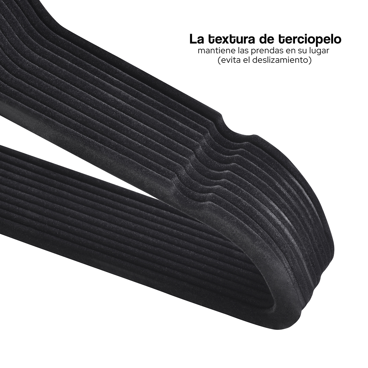 Foto 5 pulgar | Ganchos de Terciopelo para Ropa Ag Box 50 Piezas