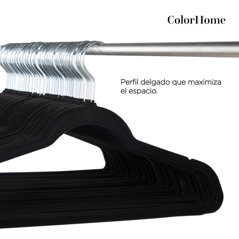 Foto 5 | Ganchos de Ropa Color Home color Negro 50 Piezas