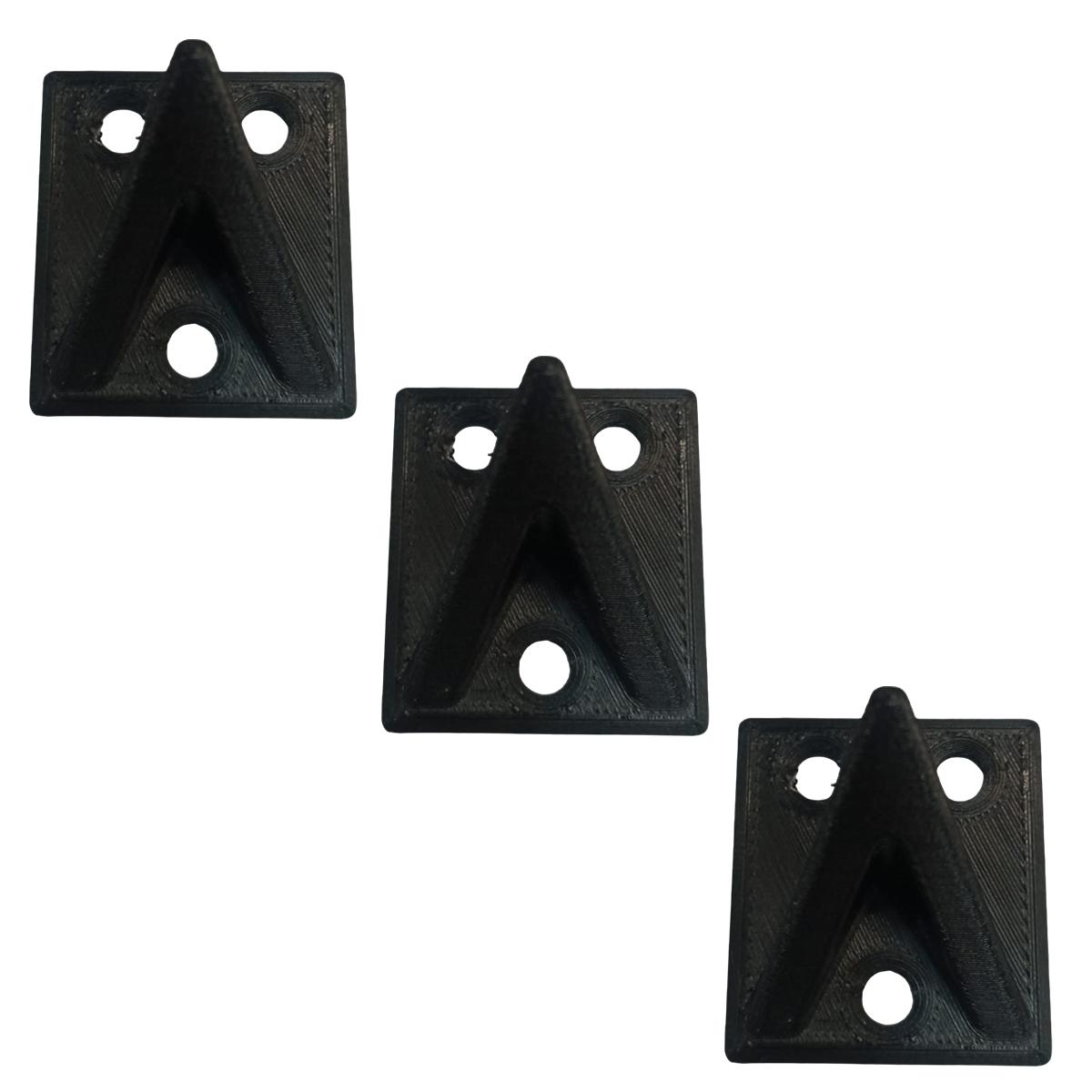 Foto 2 pulgar | Ganchos de Pared para Ropa 3D Art Mxbxg-003 Negro 3 Piezas