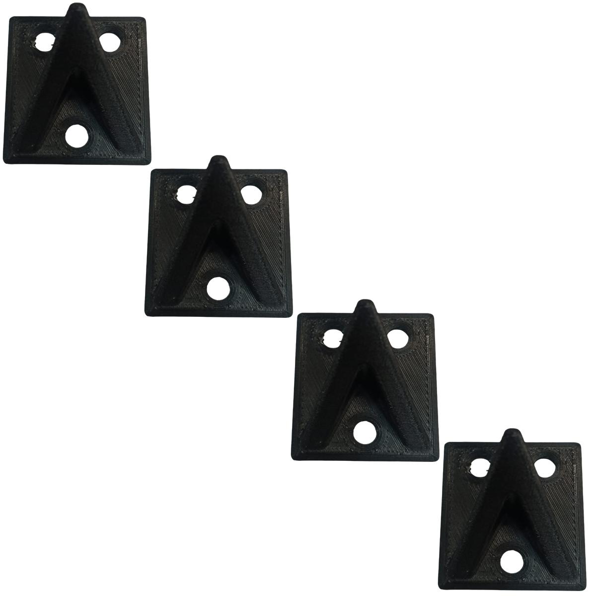 Foto 2 pulgar | Ganchos de Pared para Ropa 3D Art Mxbxg-004 Negro 4 Piezas