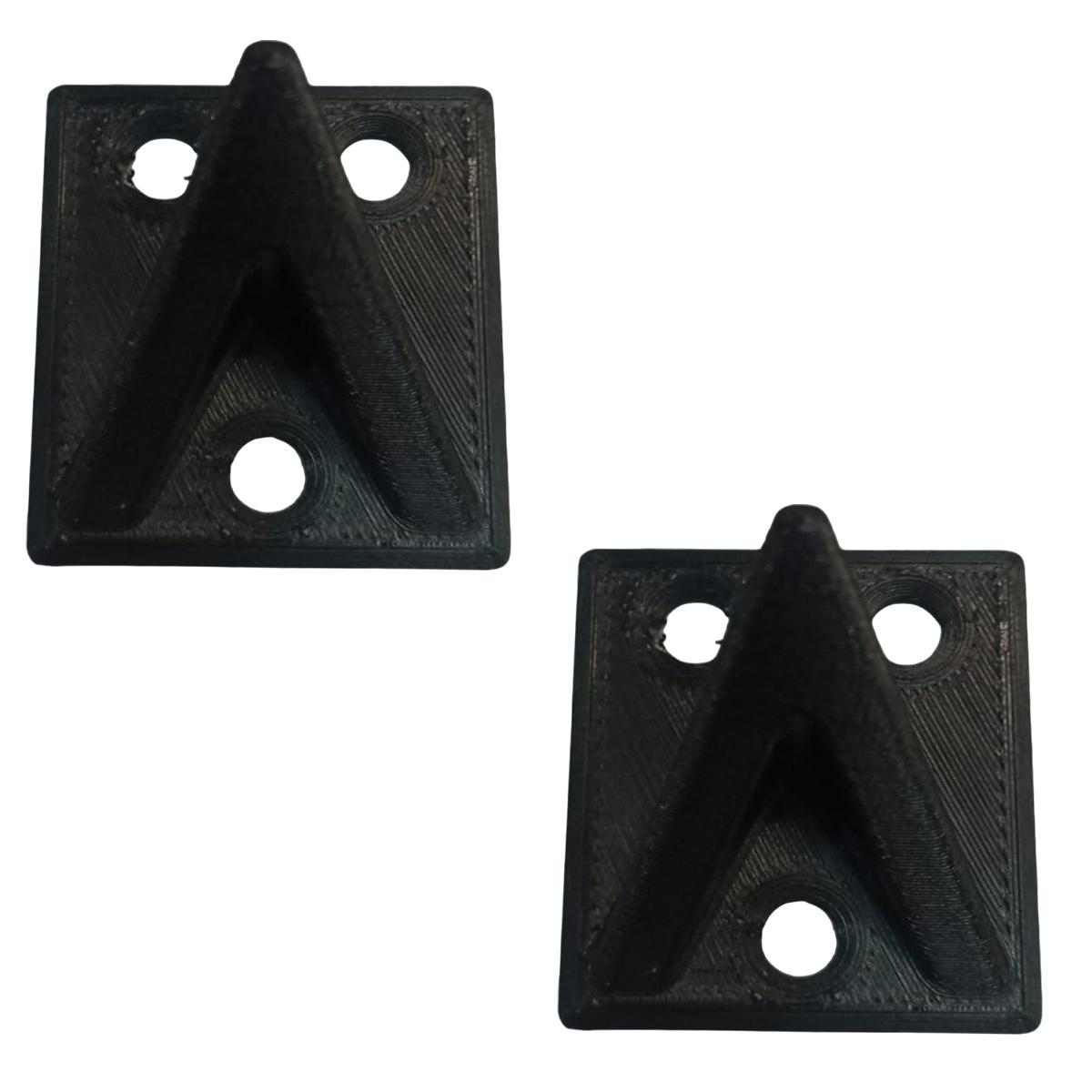 Foto 2 pulgar | Ganchos de Pared para Ropa 3D Art Mxbxg-002 Negro 2 Piezas