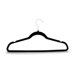Foto 2 | Ganchos Andromeda Inc Negros para Ropa de Terciopelo 50 Piezas
