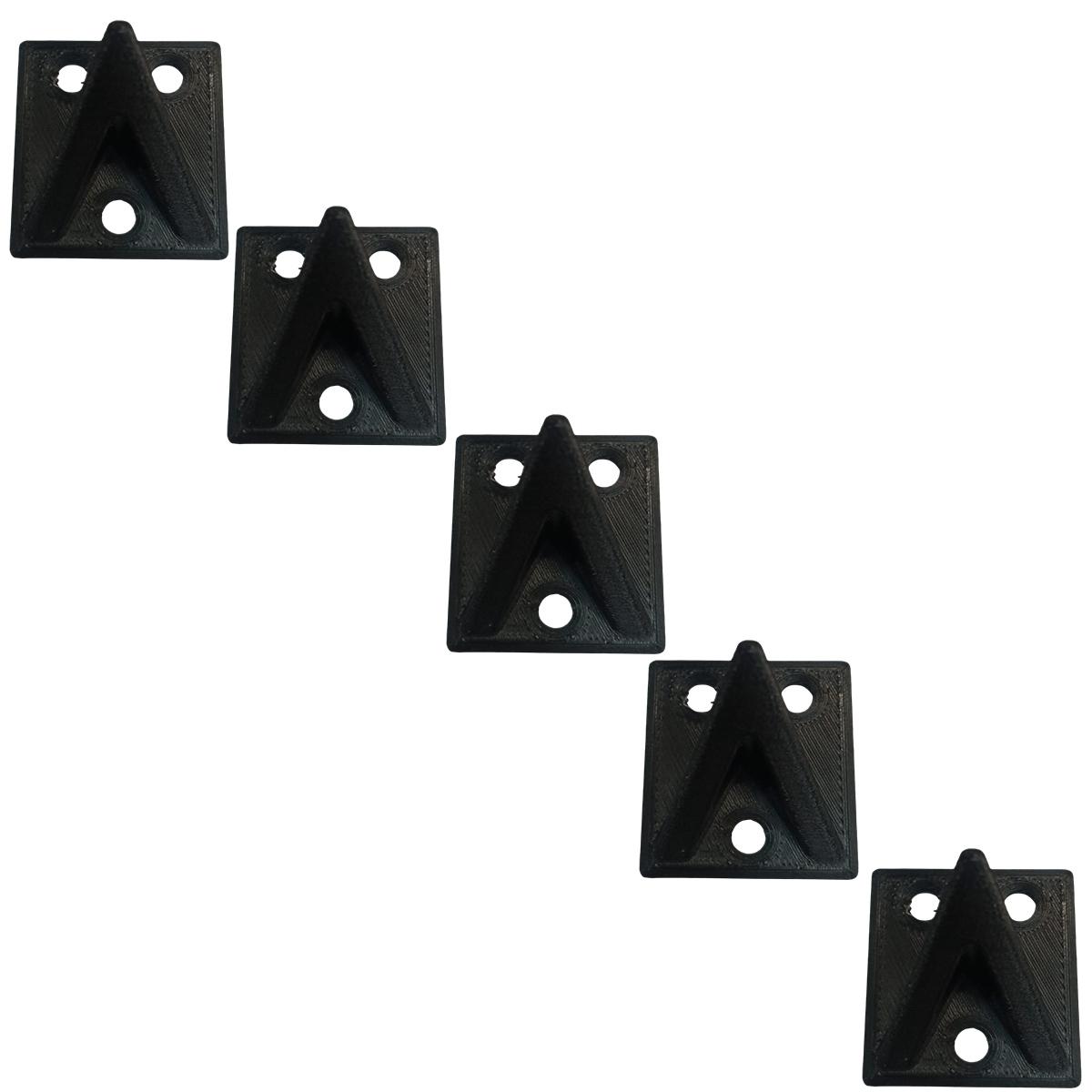 Foto 2 pulgar | Ganchos de Pared para Ropa 3D Art Mxbxg-005 Negro 5 Piezas