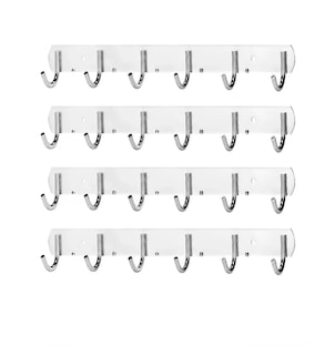 Foto 1 | Set Percheros Belug de Acero Inoxidable 4 Percheros con 6 Ganchos C/U