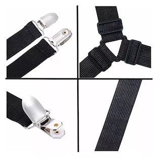 Foto 5 | Pinzas Para Sábanas Elásticas Ajustables 16 Pzs Azul/Rosa/Negro/Blanco